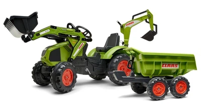 Дитячий трактор на педалях Falk 1010W причеп самоскид навантажувач екскаватор педальний трактор для дітей 3+ років веломобіль дитячий