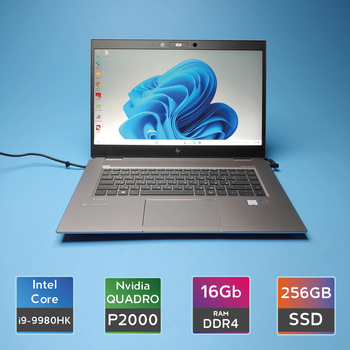 Ноутбук HP ZBook Studio G5 (i9-9980HK/RAM 16GB DDR4/SSD 256GB/Quadro P2000) Б/В (7135(1))