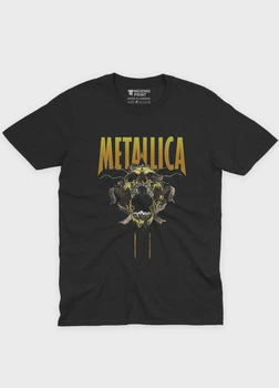 Чоловіча футболка MODNO з рок принтом "Metallica" XXL Чорний (TS001-3-BL-004-2-198)
