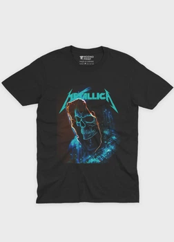 Чоловіча футболка MODNO з рок принтом "Metallica" XL Чорний (TS001-3-BL-004-2-211)
