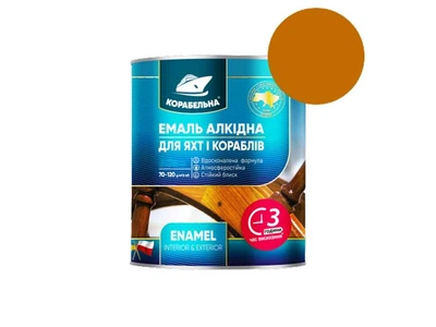 Емаль алкідна ПФ-115 КОРАБЕЛЬНА Жовто-коричневий 0,25кг
