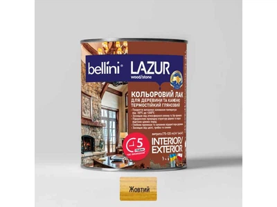 Лазур BELLINI 750мл для деревини Жовтий