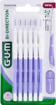 Szczoteczki międzyzębowe GUM Bi Direction XS 0.6 mm 6 szt (7630019904704)