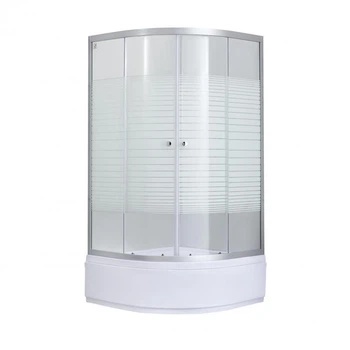Lidz 4мм скляні двері з малюнком Linie WIEŻA SC90x90.MID.L