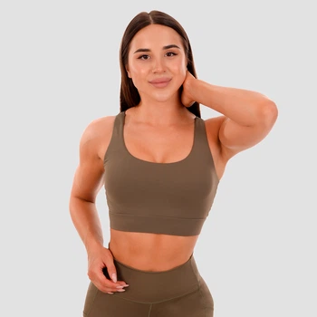 Cut-Out Sports Bra Olive XXL - GymBeam