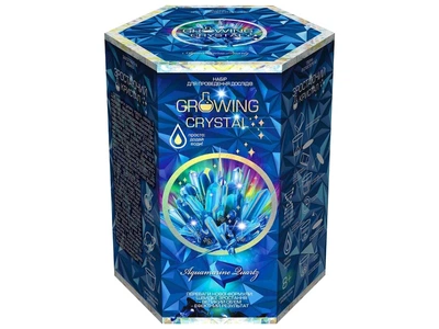 Набір Danko Toys для проведення безпечних дослідів GROWING CRYSTAL аквамарин (GRK-01-05U)