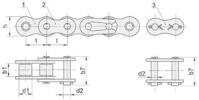 Звено соединительное СПР-25.4-60 (80-1CL;16A-1CL) BEL
