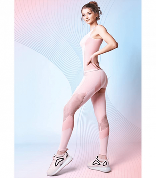Спортивные бесшовные&nbsp;леггинсы LEGGINGS SPORT RETE ESSENTIAL - Giulia - LEGGINGS SPORT RETE ESSENTIAL - L - Biscay Green