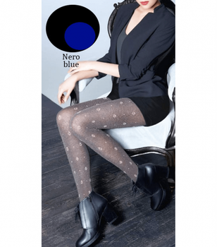 Теплые&nbsp;колготки&nbsp;с эффектом меланж NAOMI MELANGE 150 (1) - Giulia - NAOMI MELANGE 150 (1) - 3-M - Navy/Blue