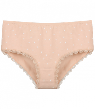 Женские трусы Donella большого размера с кружевом - Donella - 25114 - 4XL - Бежевый