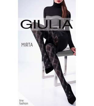 Колготки с рисунком MIRTA 100 (2) - Giulia - MIRTA 100 (2) - 2-S - Nero