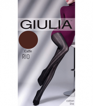 Теплые&nbsp;колготки&nbsp;из хлопка с рисунком RIO 150 (2) - Giulia - RIO 150 (2) - 2-S - Caffe