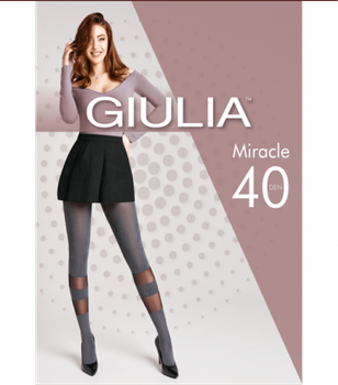 Фантазийные&nbsp;колготки MIRACLE 40 (2) - Giulia - MIRACLE 40 (2) - 3-M - Dark Grey Melange