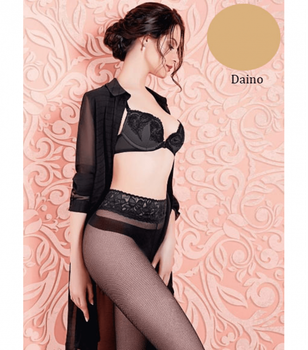 Фантазійні&nbsp;колготки в сіточку з поясом IMPRESSO RETE VISION 40 (1) - Giulia - IMPRESSO RETE VISION 40 (1) - 3-M - Daino