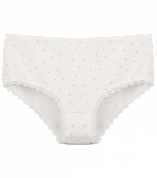 Женские трусы Donella большого размера с кружевом - Donella - 25114 - 5XL - Молочный