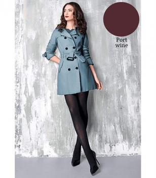 Зимние колготки из микрофибры однотонные BLUES 3D 150 - Giulia - BLUES 3D 150 - 2-S - Port Wine