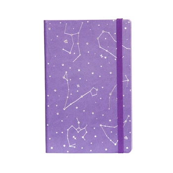 Планер мини Kirisketch эко кожзам Звездное небо 13*21см 2230, фиолетовый