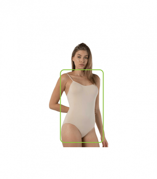 Бесшовное боди на тонких бретельках - Formeasy - 6200 - S/M - Бежевый