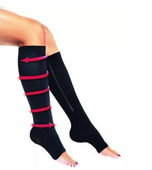 Компресійні гольфи Чорний Zip Sox L (YU8SH2487)