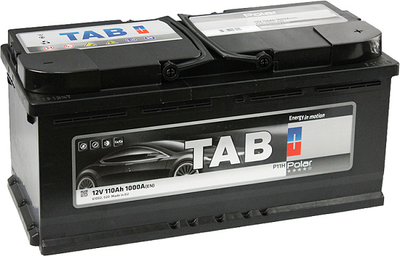 Аккумулятор автомобильный 110Ач 10А "+" справа TAB, TAB POLAR 110