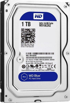 Накопитель HDD SATA 1.0TB WD Blue 5400rpm 64MB