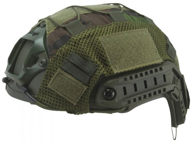 Чехол на шлем/кавер Kombat UK Tactical Fast Helmet COVER Зеленый хаки (kb-tfhc-dpm)