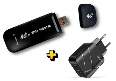 4g модем с WiFi роутером LTE карманный мобильный вай фай роутер для сим-карты + блочок USB Type C 40 Вт