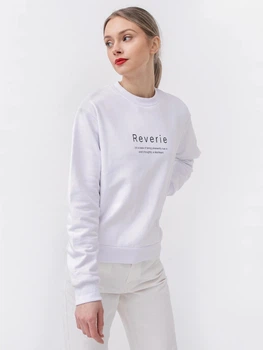 Свитшот женский NA-KD 1660-000228-0001 2XS Белый с принтом (7325942980870)