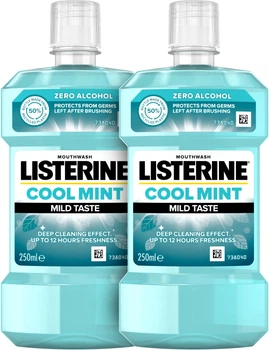 Набір ополіскувачів для ротової порожнини Listerine Свіжа мята 250 мл х 2 шт (4801147294347)