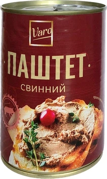 Паштет свинний VARO 10 шт х 390 г