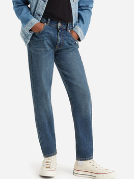Підліткові джинси-мом для дівчинки Levi's Lvg Mini Mom Jeans 4EG377-BIU 158 см Темно-сині (3666643045852)