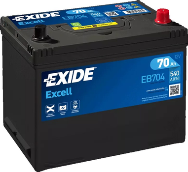 Автомобильный аккумулятор Exide 6СТ-70 АзЕ EXCELL (EB704)