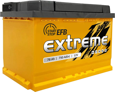 Автомобільний акумулятор Extreme 6CT-78Аh EFB АзЕ (EEFB780)