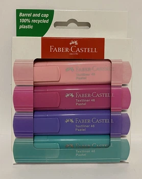 Набір текстових пастельних маркерів 4шт 254654 Faber-Castell