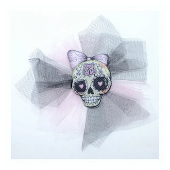 Брошка-заколка Santa Muerte Pink SETA Decor 19-891