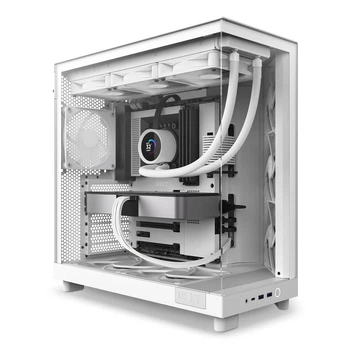 Корпус NZXT H6 Flow Midi-Tower з панорамним склом і двокамерною конструкцією, без блоку живлення(DL_981E07147BE8)