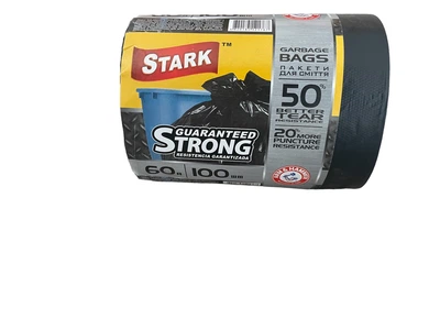 Пакети для сміття TM Stark чорні 60л 100шт