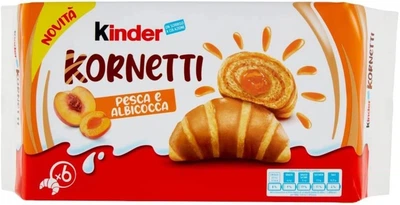 Круасаны Kinder Kornetti Персик Абрикос 252 г