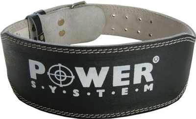 Пояс кожаный для тяжелой атлетики Power System Basic PS-3250 Black