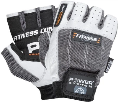 Перчатки для фитнеса Power System Fitness PS-2300 L Grey-White (PS-2300_L_Grey-White)