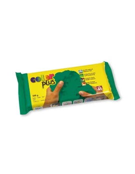 Паста для ліплення (глина) самозастигаюча Sio-2 COLOR PLUS зелена 500г. (21 520 002)