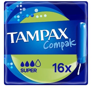 Тампони Tampax Compak Super з аплікатором 16 шт