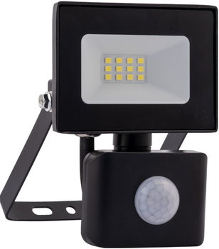 Світлодіодний прожектор з датчиком руху Schmith 10 Вт чорний (IESCH 013)