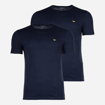 Набір бавовняних футболок чоловічих Emporio Armani 3F722111267-06236 M 2 шт Синій (8057767245535)