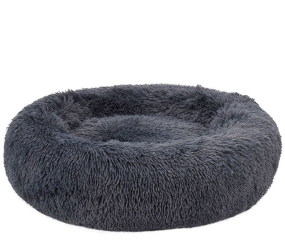 Лежак для собак Fluffy Round Dog Bed L Anthracite (6972718660064)