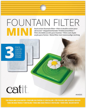 Zestaw filtrów Catit Triple Action Filter Pad Flower Fountain 3 szt 1.5 L White (0022517440056)