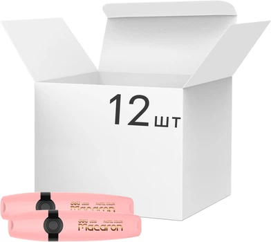 Набор маркеров текстовых Deli EU356PK 1-5 мм Macaron пастель 12 шт Розовых (6921734940308)