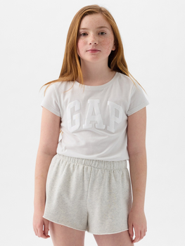 Koszulka młodzieżowa dziewczęca GAP 885666-01 159-165 cm Beżowa (1200132977204)