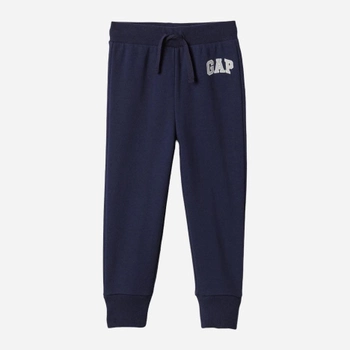Дитячі спортивні штани-джогери для хлопчика GAP 859780-03 74-79 см Темно-сині (1200132928244)
