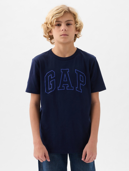 Дитяча футболка для хлопчика GAP 885753-03 129-137 см Темно-синя (1200132816732)